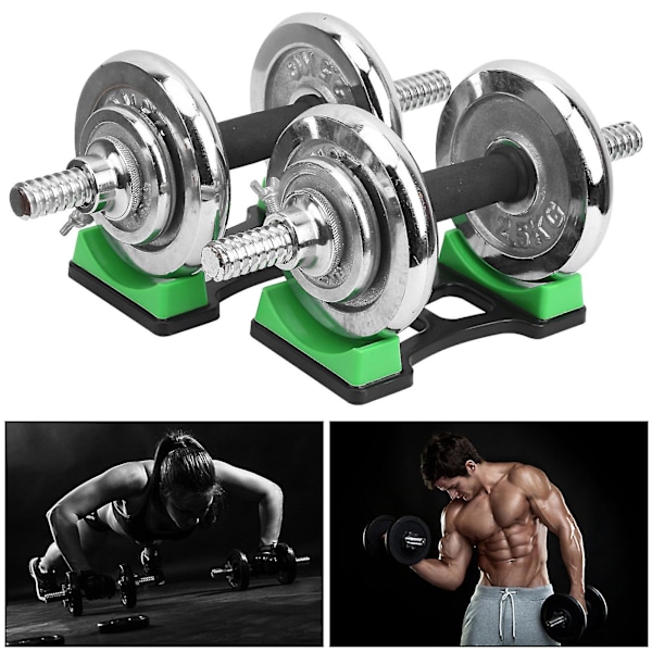 1 par hantelhållare matta förvaringsram stativ golvskydd hållare fitnessutrustning S