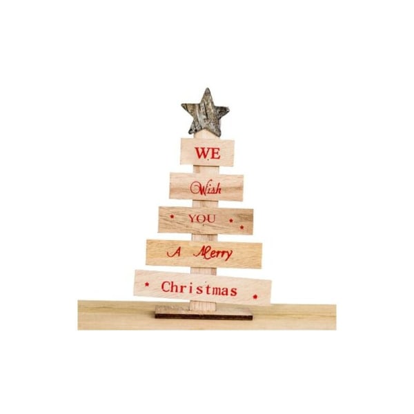Kreativa trä julgran joner, skrivbordsdekoration tillbehör Julklappar (stockar), Decorat