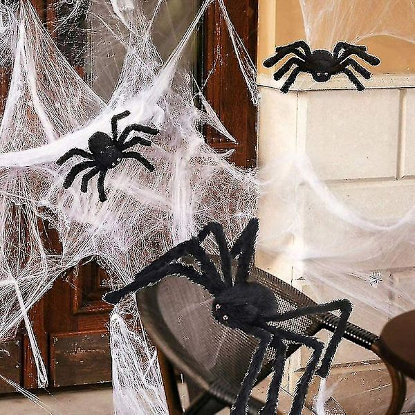 Halloween Edderkopp Hårete Gigant Edderkopp Halloween Svart Hårete Edderkopp For Halloween Halloweenbutikker Innendørs Og Utendørs Dekorasjon