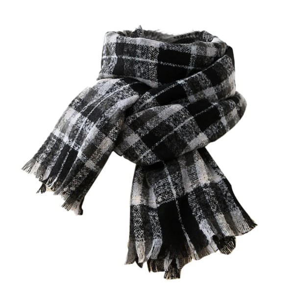 Halsdukar för män och kvinnor - Fyrkantig rutig vinterscarf i kashmir, Mjuk  Klassisk Varm (Gul cirkel) 19cd | Fyndiq