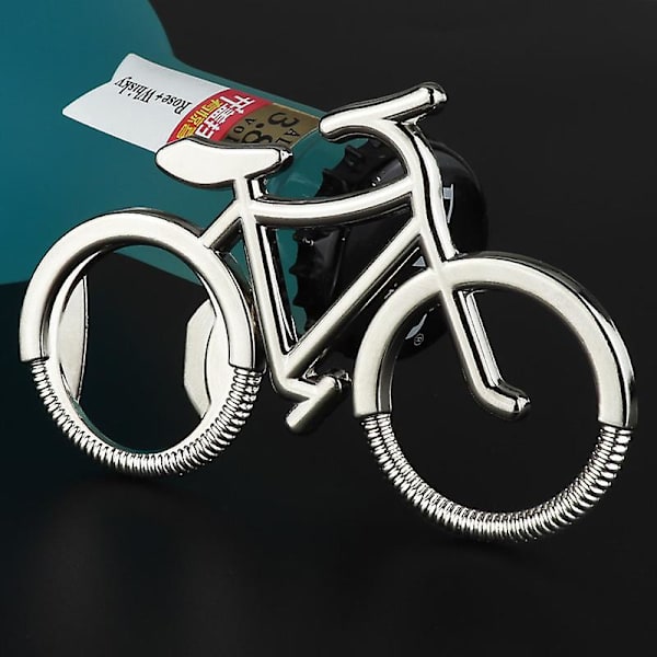 1 stk. cykel flaskeåbner, cykelformet ølflaskeåbner nøglering, ølflaskeåbner nøglering til hipstere og cykelentusiaster