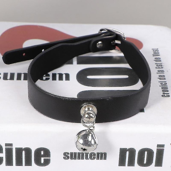 Restraint Halsband Dragkedja Läder Sida Halsband Vuxen Lyckliga Leksaker Vuxen Par (klocka)
