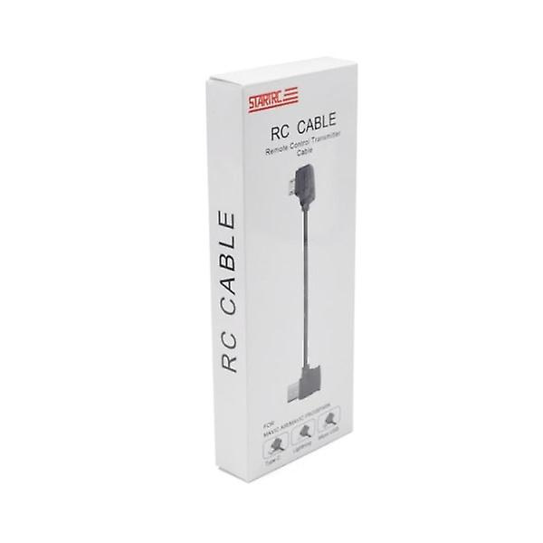 15 cm USB-C till Micro-USB-kabel för DJI Mavic Mini / Air, Shark Black