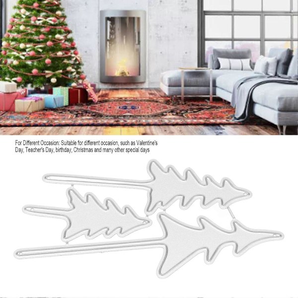 Julklappsklipp för att skapa julgranar - DIY Metallhantverk för Scrapbooking, Papperskort och Dekoration