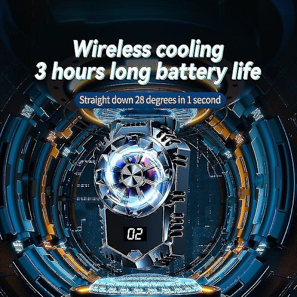 Kiinnitettävä hauska jäähdytin Pelikännykän jäähdytin Mini-puhelimen jäähdytyspuhaltimen säteilijä Turbo-pelijäähdytin iPhone Samsung Xiaomi Note 8 Niuniu