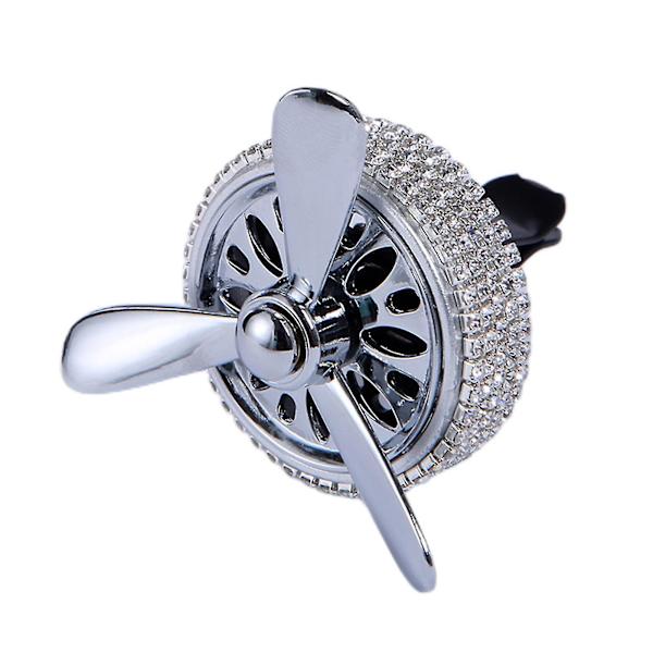 Auto Air Outlet Fragrance Diffuser Holder Interior Trims Rotating Propeller（Vit)