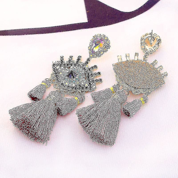 Nye Tassel Ørepynt Statement Ørepynt Øye Henger Ørepynt For Kvinner Bohemian Elegant Fest Drop Ørepynt Smykker (E1075 Rose)