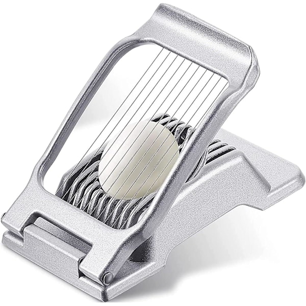 Äggskärare, Äggskärare för Hårdkokta Ägg, Heavy Duty Aluminium Slicer för Ägg Jordgubbe Svamp Mjuk Frukt, Rostfritt Stål