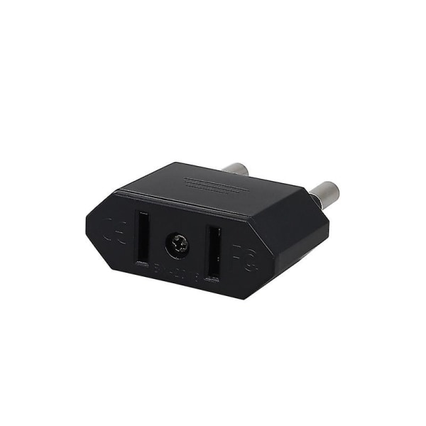 4 stk Us To Eu Travel Plug Converter for enheter med oss ​​strømforsyning (svart)