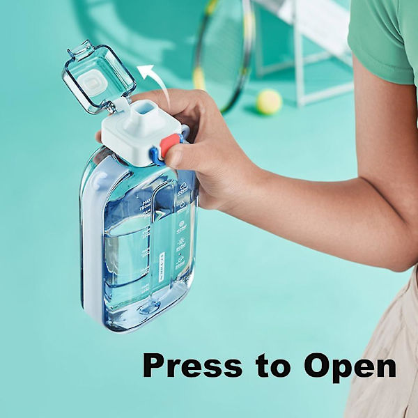 750 ml läckagesäker dryckesflaska i hälsosamt material, lämplig för resor, picknick, camping och vandring