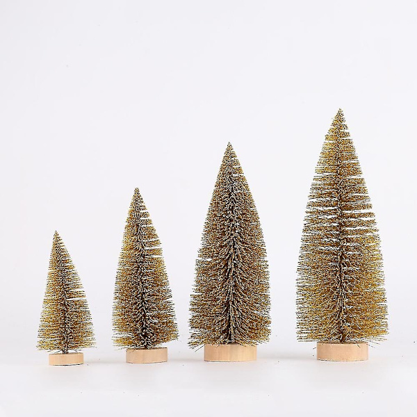Juldekorationer Juldekorationer på skrivbordet Färgglada Tallar Miniatyrjultree Semester