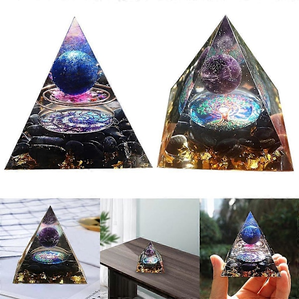 Kristallpyramid Kristall Ädelsten Energi Emf Skydd Meditation