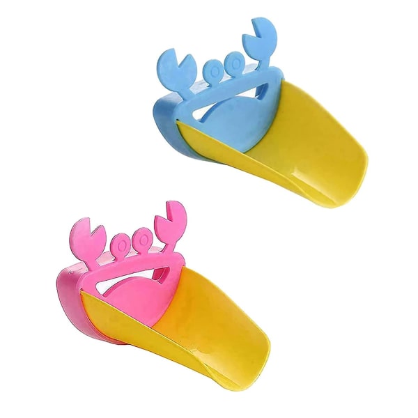 Förlängare för kran till småbarn, 2-pack kranförlängare, förlängare för handfat till småbarn, kranförlängare för barn,
