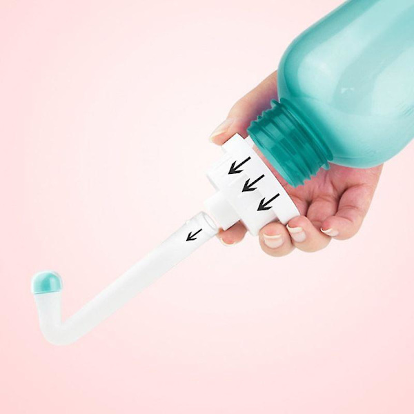 500ml Bærbar Rejse Håndholdt Bidet Sprayer Personlig Rengøringshygiejne Flaske Spray Vask, Grøn