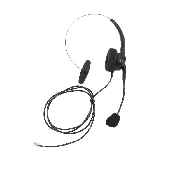 4-stifts brusreducerande trådbundet binauralt headset kompatibelt med bordstelefon