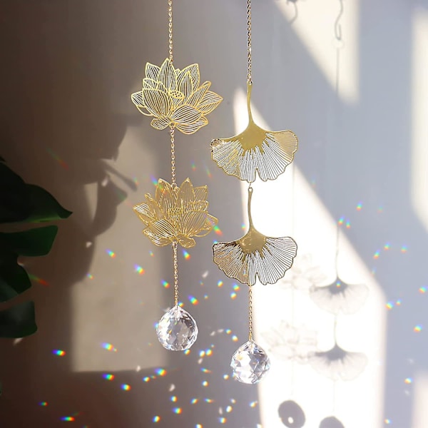 Krystall Solfanger, Fargerik Krystall Solfanger Prisme Henger, Solfanger Henger, Krystall Solfanger Dekorasjon, Krystall Solfanger Ornament