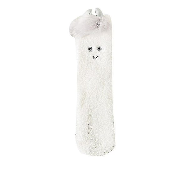2 par Fuzzy Sokker for Kvinner - Koselige Vintersokker, Myke og Fluffy, Søte Dyr, Hjemmesko