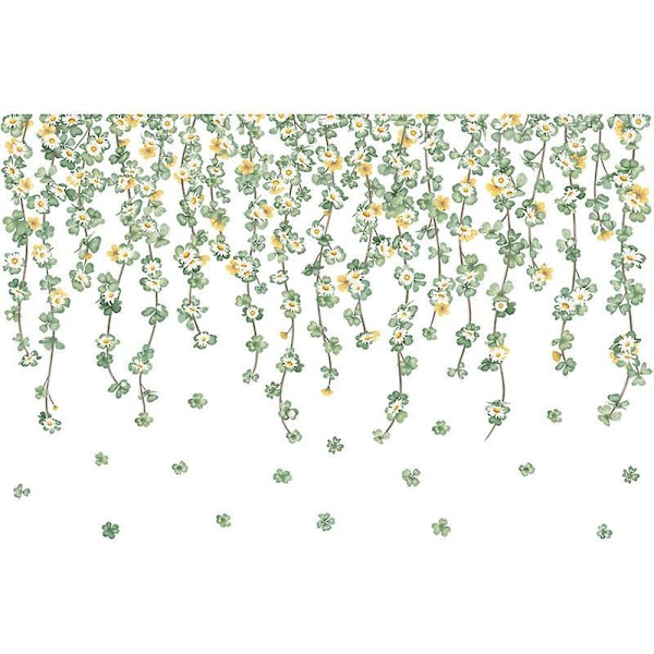 En uppsättning väggdekaler, blomväxter väggdekal vardagsrum väggdekor, sovrum kontor väggdekor