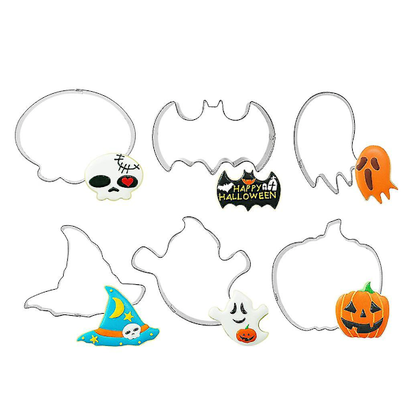 Halloween-kakformar Fondantform Kakform i rostfritt stål