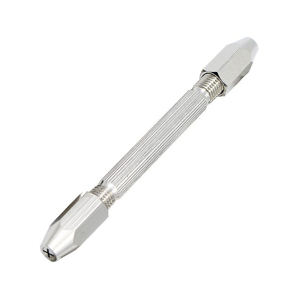 Mini Micro Manuell Dubbeländad Nålskruv Handvrid Borrverktyg 0-3mm