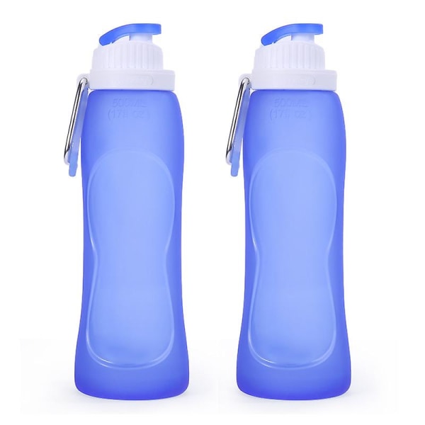 Sammenleggbar vannflaske Uttrekkbar flaske Sammenleggbar vannflaske BPA-fri fleksibel gjenbrukbar sammenleggbar reisemyk drikkeflaske