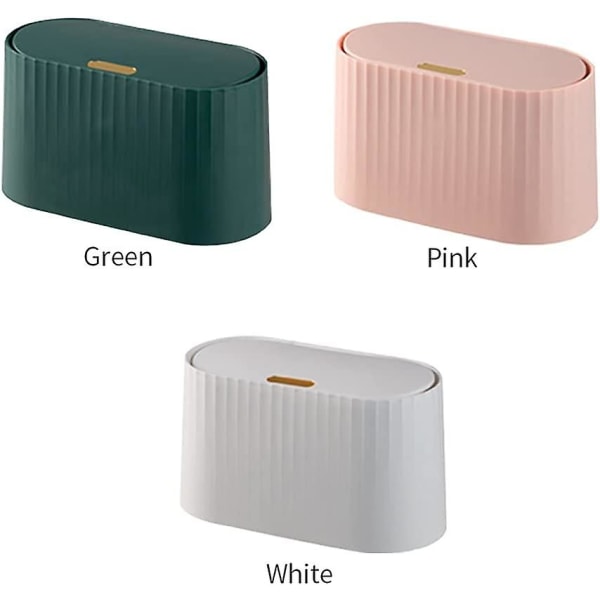 Bordsopskorg med lock - Vattentät minikorg (rosa)