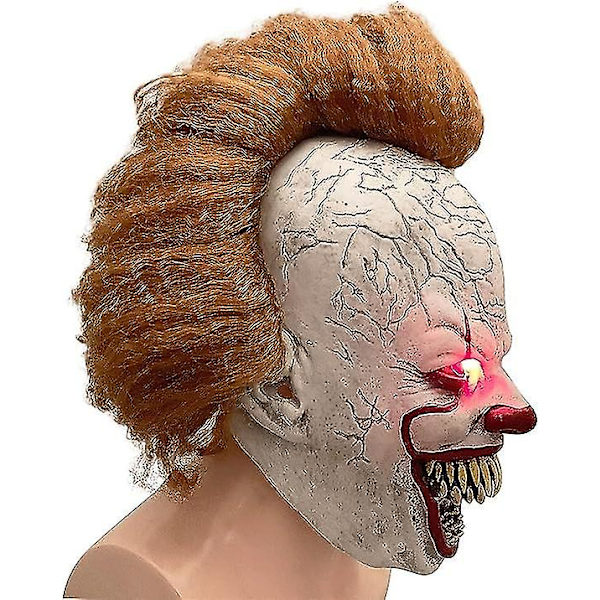 Läskig Mask Krypande Mask Mask Vuxen Halloween Mask Kostymrekvisita (F)