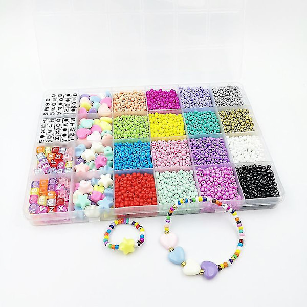 Charm Tjeckiska Glasfrön Pärlor Akryl Pärlor Kit DIY Armband Halsband Pärlor Set För Smyckestillverkning Örhänge Tillbehör Niuniu