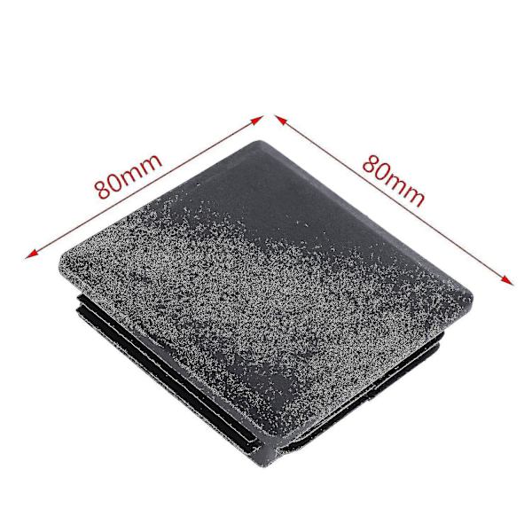 80mm x 80mm Neliömuoviset Korkit Putken Päätyliitäntä 2 Kpl