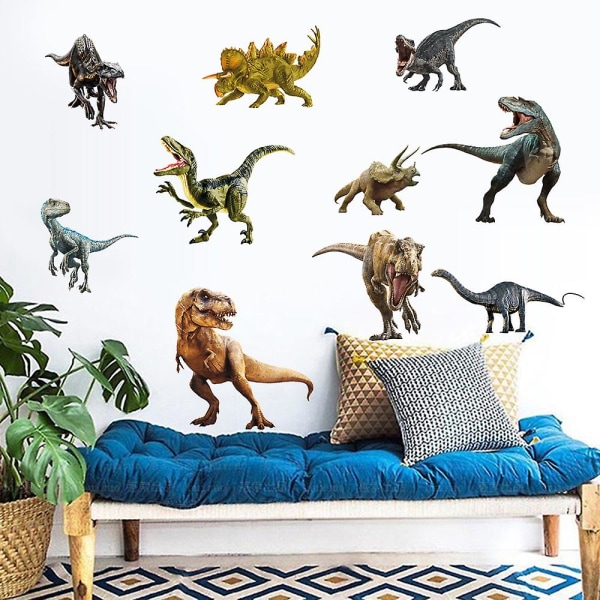 Set Dinosaurs-seinätarroja Seinätarroja makuuhuoneeseen Olohuoneen toimistokeittiöön