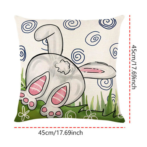 20% rabatt - påsk örngott dragkedja örngott skola hem linne 45 X 45cm kreativ 4-delad uppsättning