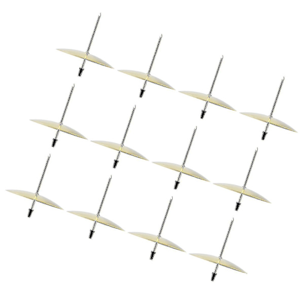 12 st ljusplatta i järnmaterial 7x6,5 cm/2,8x2,6 tum guld stabil pålitlig dekorativ slitstark fixering hållare för fest