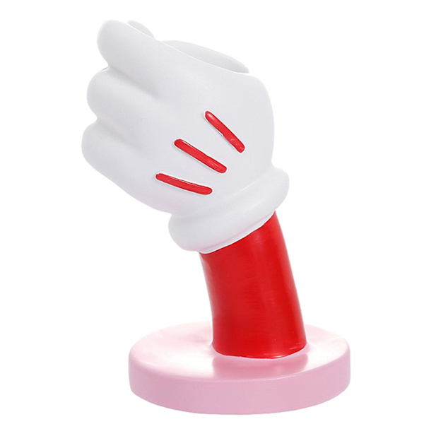 7'' Mus Hand Vas, Kreativ Makeup Brusher Hållare, Unik Vas Blomvas -, Rosa