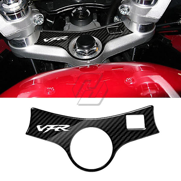 Til Honda Vfr 800 2002-2006 3D Carbon-look Øvre Styrgaffelbeskytter