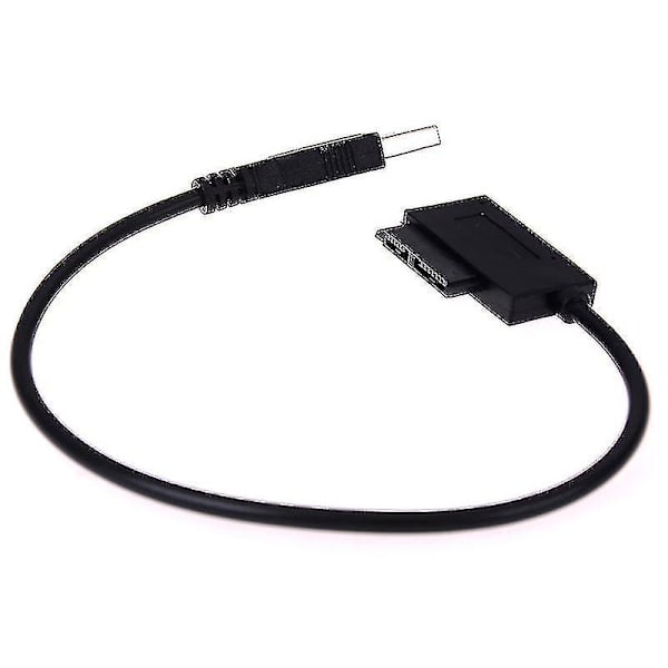 USB till 7+6 13-stifts Slim SATA/IDE CD DVD-ROM Optisk Drivkabeladapter HFMQV