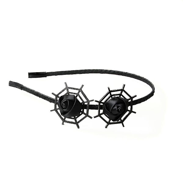 1 kpl Halloween-hiuspanta Rose Spider Web -hiuspanta hiuspanta roolipeli rekvisiitta juhlatarvikkeet