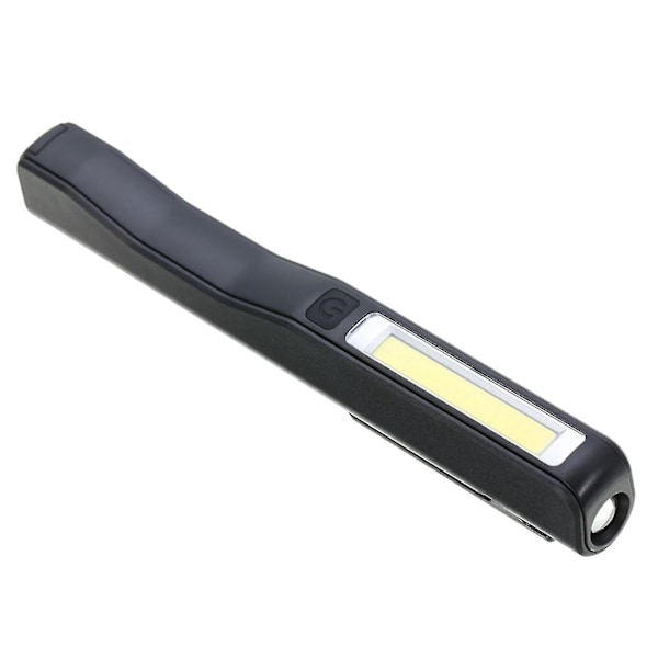 Laddningsbar LED COB Bärbar Camping Inspektionslampa Magnetisk Svart