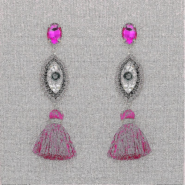 Nye Tassel Ørepynt Statement Ørepynt Øye Henger Ørepynt For Kvinner Bohemian Elegant Fest Drop Ørepynt Smykker (E1075 Rose)