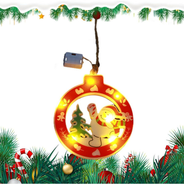Julgransdekorationer | LED-ljusgirlang med tomte | Tomtedekorationer | Julgransljus, Juldekorationer för hemmet