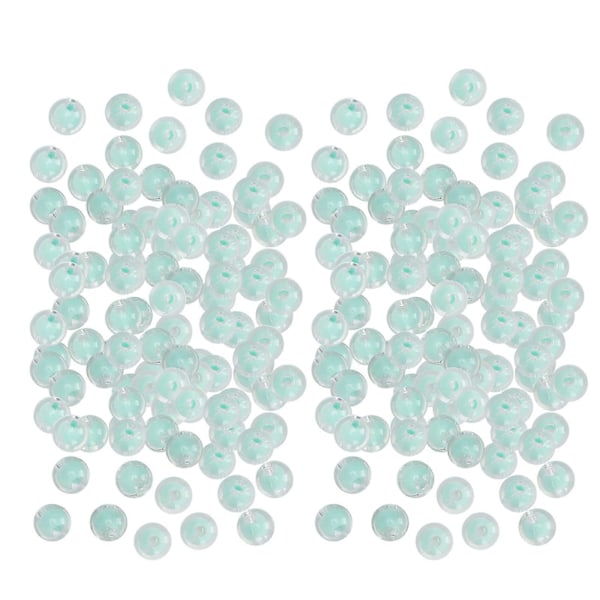 Harts Glansiga Pärlor DIY Handgjort Halsband Armband Smycken Pärlformade Tillbehör 8MM 500g (Grön)