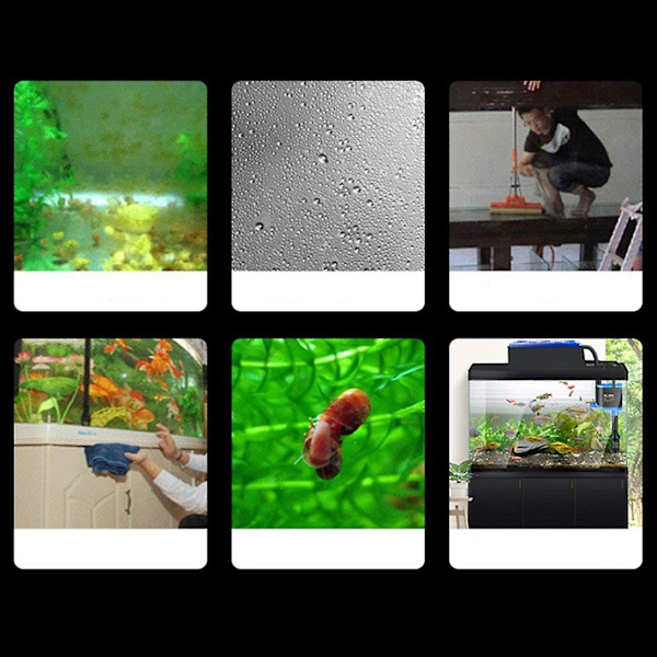 Akvariemagnet rengöringsborste glasalg skrapa kurva glasrengörare fönsterrengörare fönsterrengöringsverktyg magnet
