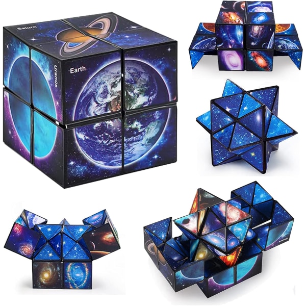 Present för pojkar och flickor i åldrarna 8-12, Infinity Cube Fidget Toy, Educational Star Cube, presentidé