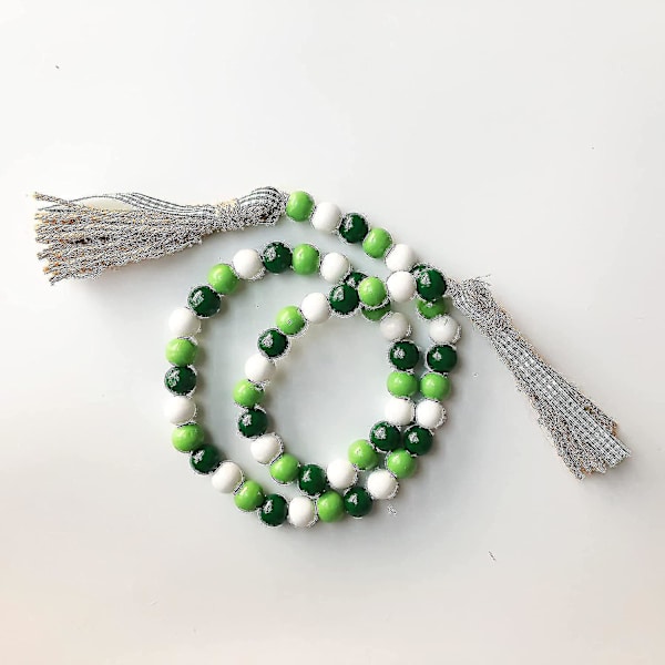 2 kpl Puinen Helmikoriste St. Patrick's Day - Puuhelmet ja Tupsut, Maalaistyylinen Rustiikkinen