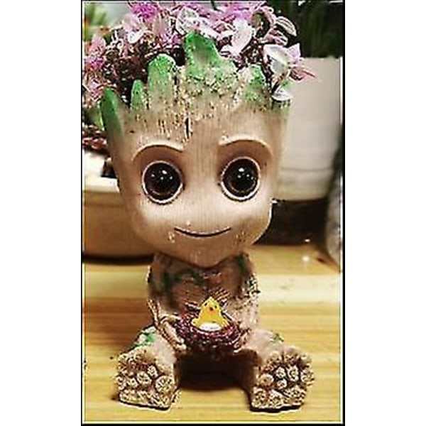 Groot Plantepot Blomsterpot Tegneserie Blomsterpot Figurer Sød Model, Sukkulenter Plantepot Sød Grønne Planter Blomsterpot