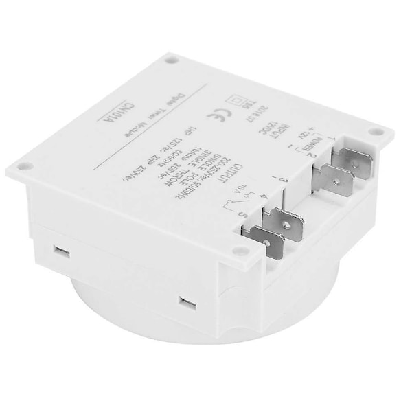 12V Mini LCD Digital Veckotimer Reläbrytare Digital Timer Strömtimerkontroll Med Vattentätt Skydd Vit