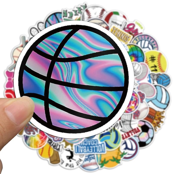 50 bollar sport samling klistermärken för personlig dekoration