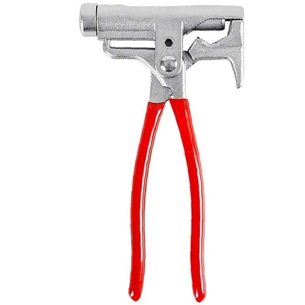 10-i-1 rött bärbart skruvmejselverktyg med Carpenter-spiktång, skruvmejsel, rörnyckel, trådskärare (röd)