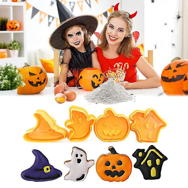 Bakform för kakor 3D Cartoon Press Bakverk Halloween Present Hälsosam