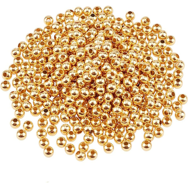 200 guld distanspärlor (guld)