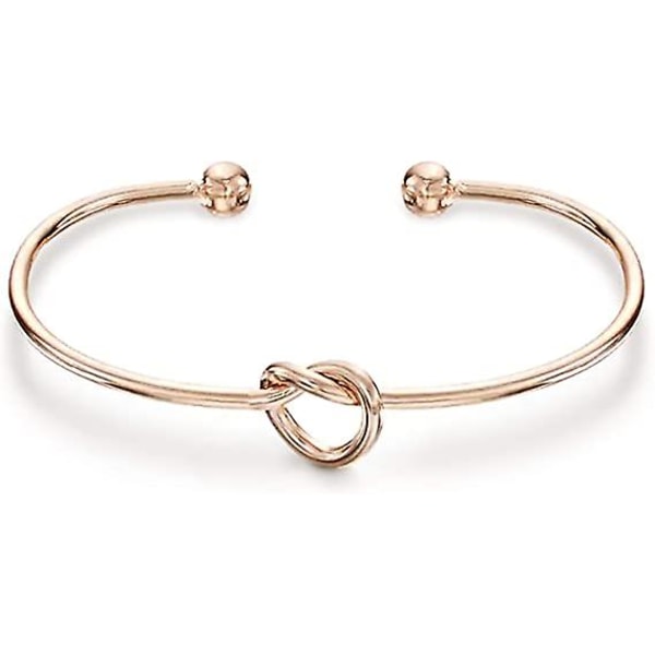 14k guldpläterad Forever Love Knot Dam Infinity Armband | Guldarmband för kvinnor